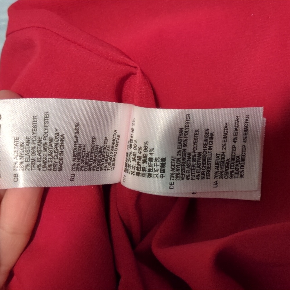 Reiss Hermione Red Dress XS 0 - Picture 8 of 9